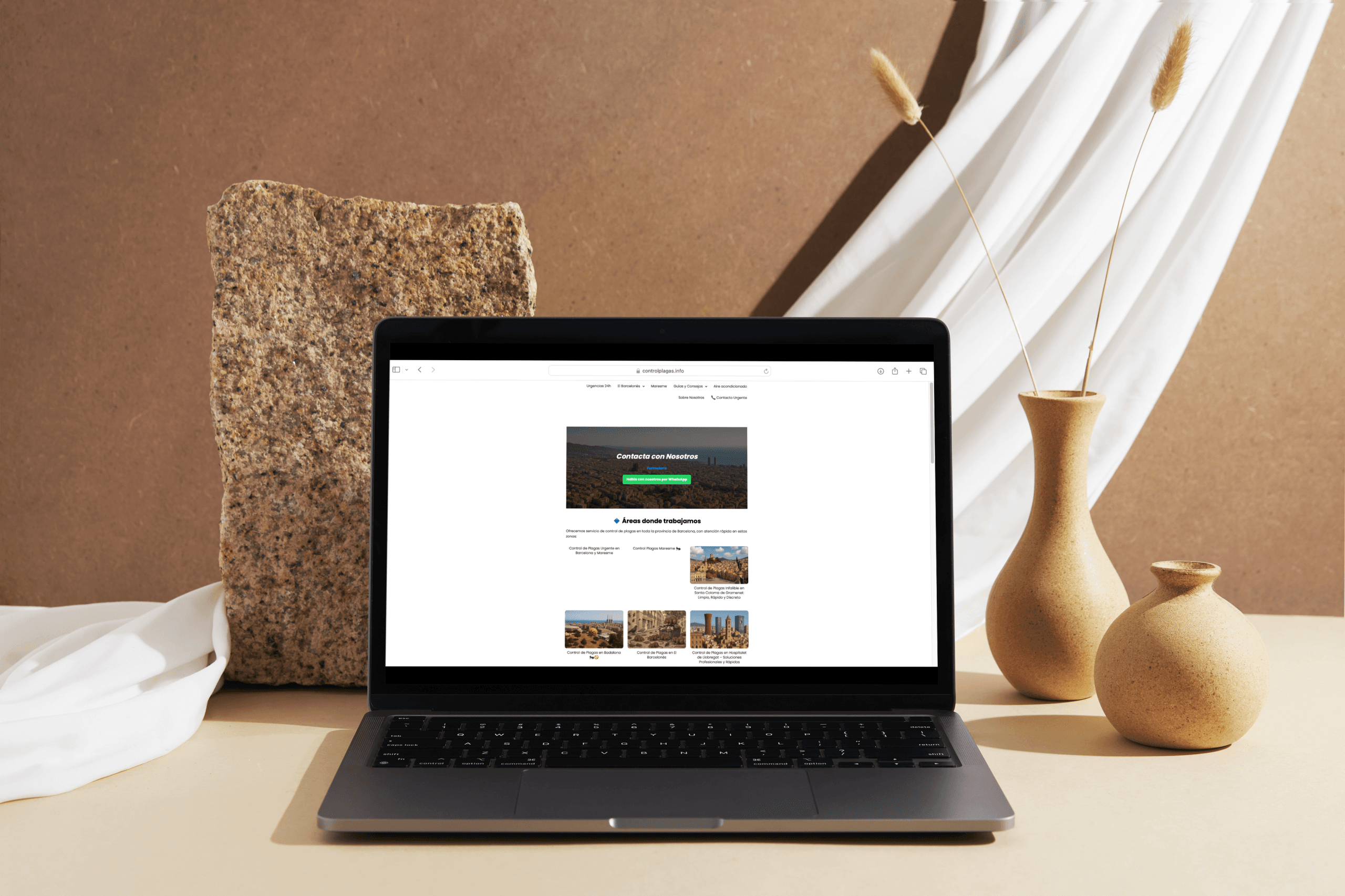 Captura web Control Plagas Catalunya